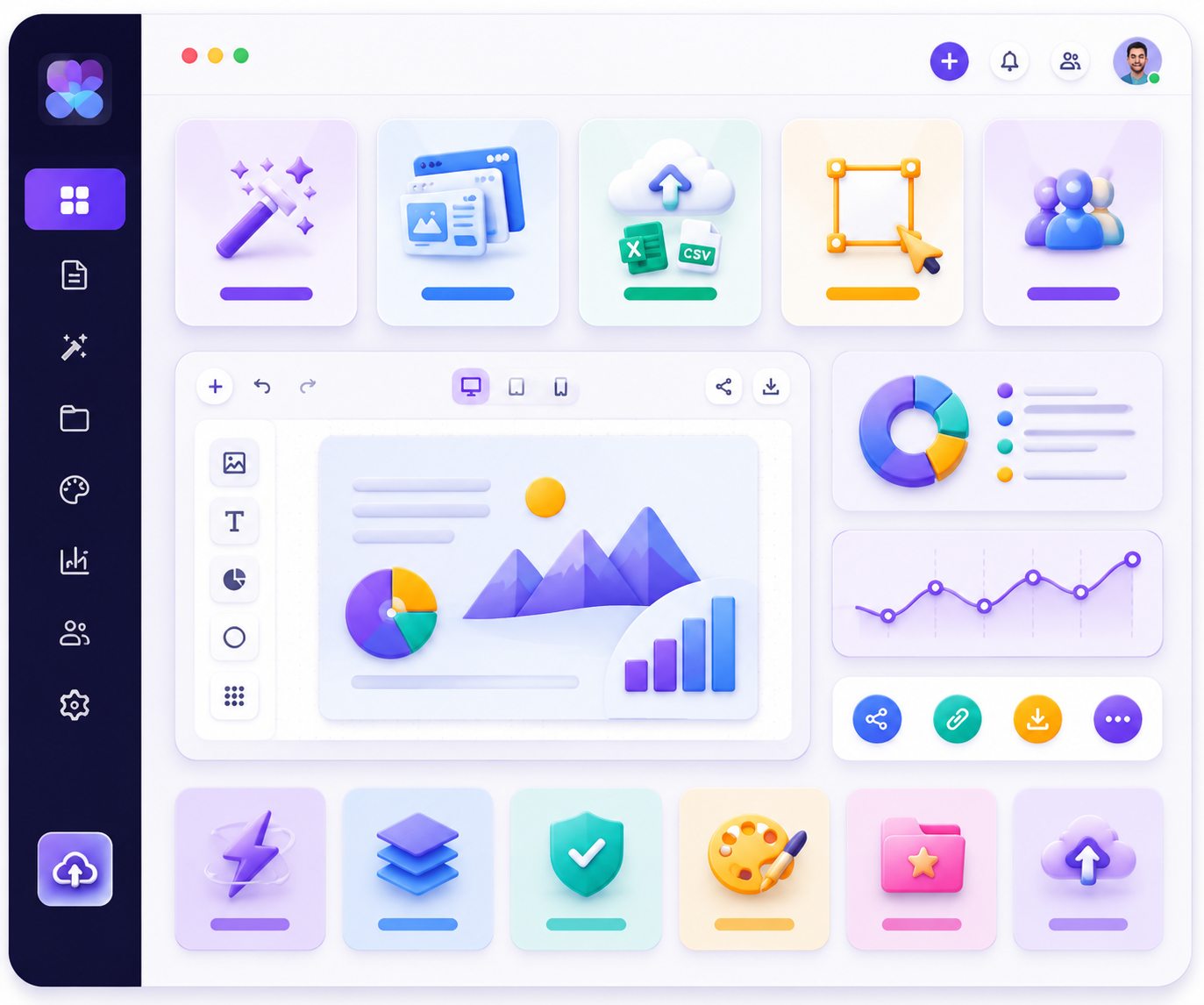 AI Content to Visual dashboard