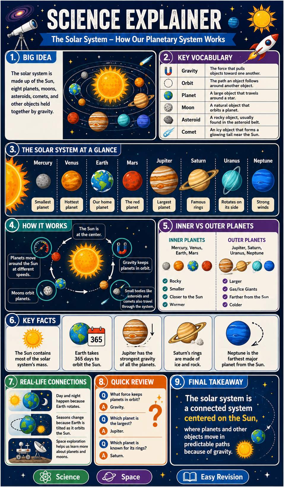 Science Explainer infographic template preview
