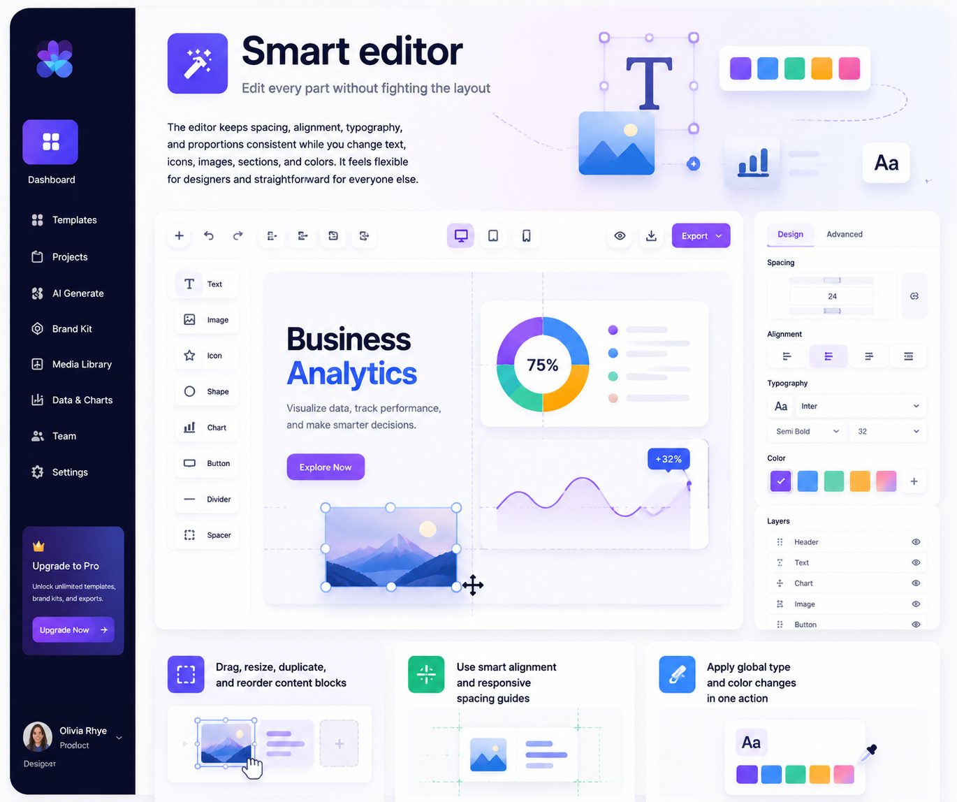 Smart Editor interface